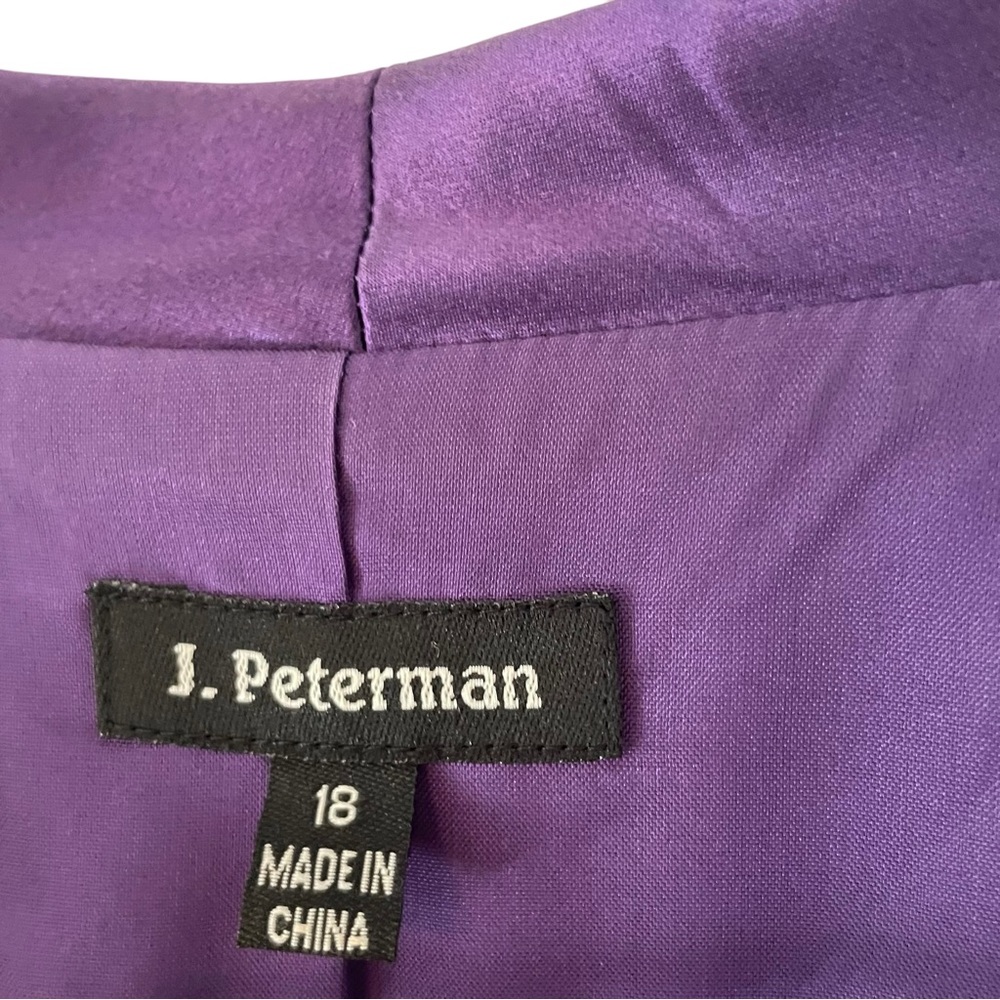 J. Peterman Purple Maxi Sundress with Flutter Sleeves - Picture 8 of 9